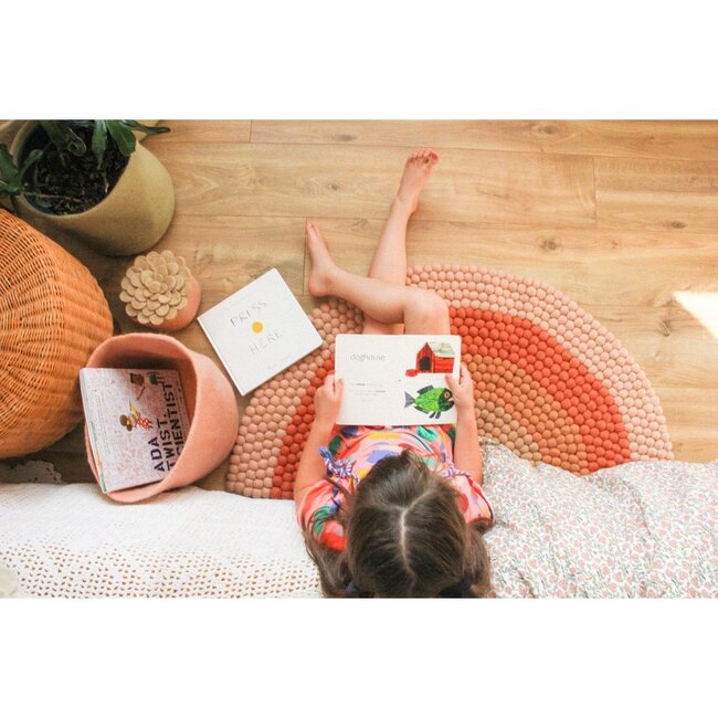 Umbrella Amarela Vilten Opbergmand Kinderkamer Koraal