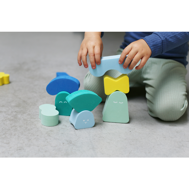 Quut Blokkie het Balanceer en Bouwspel Quut