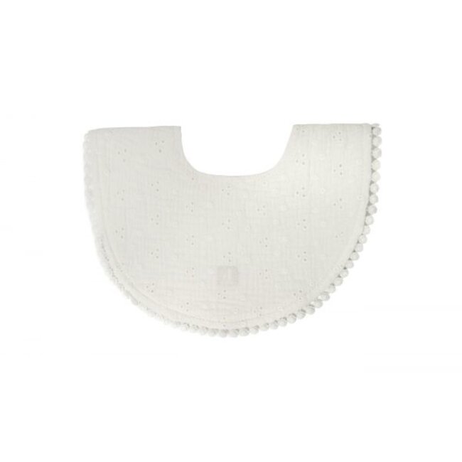 Jollein Slab Rond Embroidery Ivoor Jollein