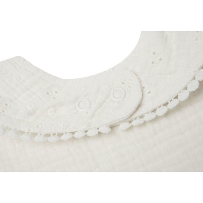 Jollein Slab Rond Embroidery Ivoor Jollein