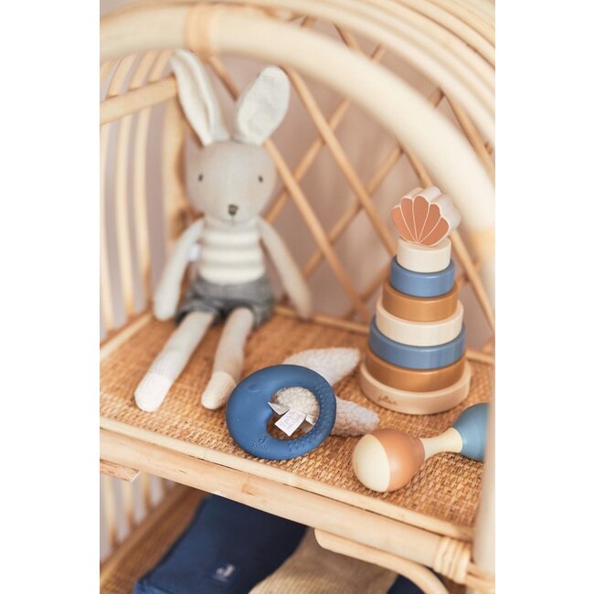 Jollein Houten Stapeltoren Schelp Blue