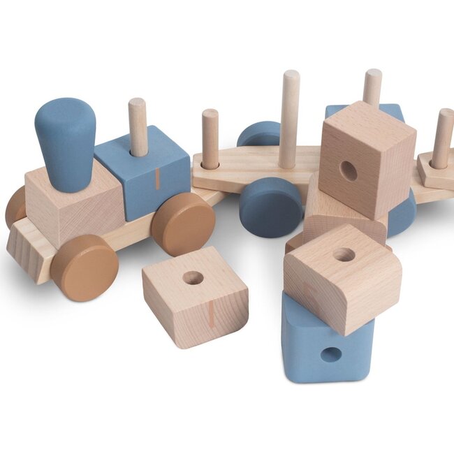 Jollein Houten Speelgoedtrein Blue Jollein