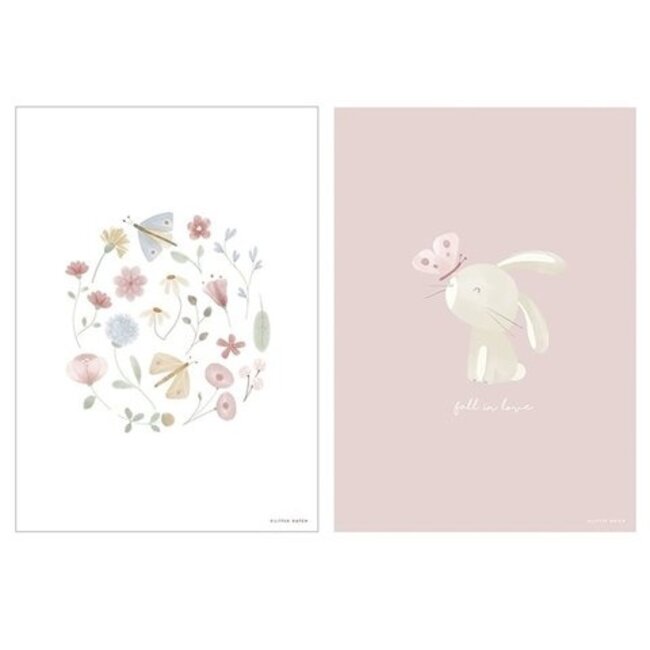 Little Dutch Poster Flowers & Butterflies Little Dutch