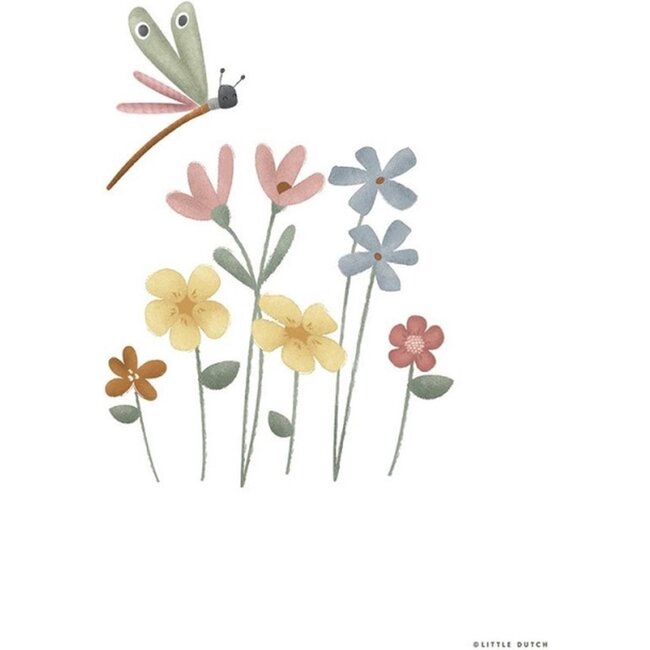 Little Dutch Poster Kinderkamer Little Pink Flowers Little Dutch