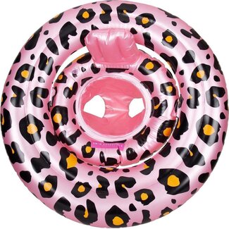 Swim Essentials Baby Float Panterprint Roze