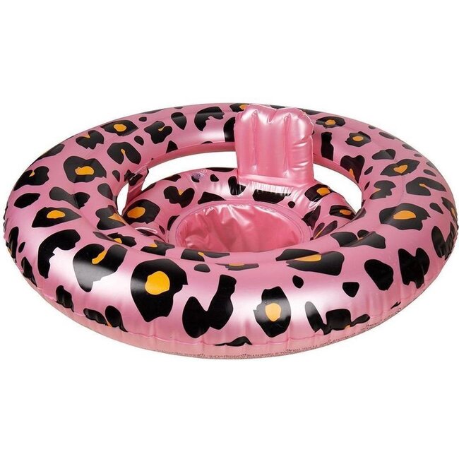 Swim Essentials Baby Float Panterprint Roze 0-1 jaar Swim Essentials