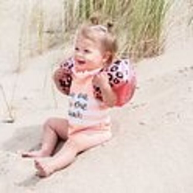 Swim Essentials Zwembandjes Panterprint Roze 0-2 Swim Essentials