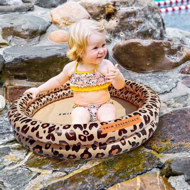 Swim Essentials Baby Zwembad Beige Panterprint 60 cm Swim Essentials