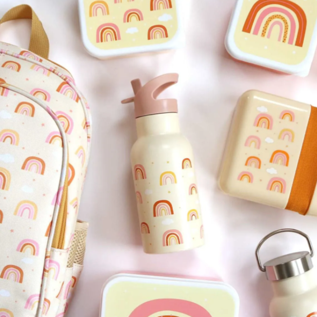 A Little Lovely Company RVS Drinkfles Regenbogen A Little Lovely Company