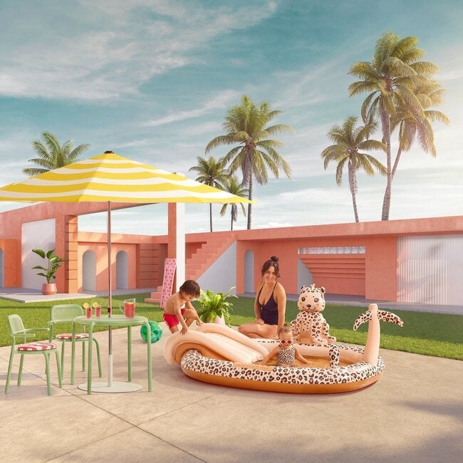 Swim Essentials Speelzwembad Adventure Pool Beige Panterprint Swim Essentials