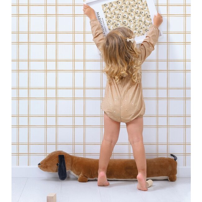 Lilipinso Behang Kinderkamer Grafisch Patroon Creme