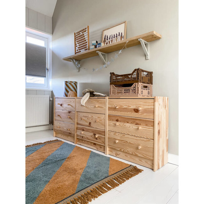 Tapis Petit Vloerkleed Kinderkamer Stripes Petrol