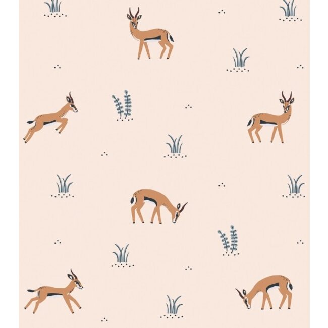 Lilipinso Behang Kinderkamer Playing Gazelles