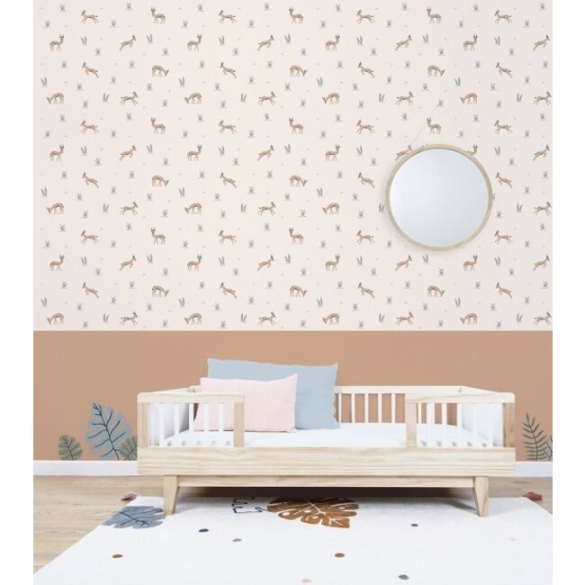 Lilipinso Behang Kinderkamer Playing Gazelles
