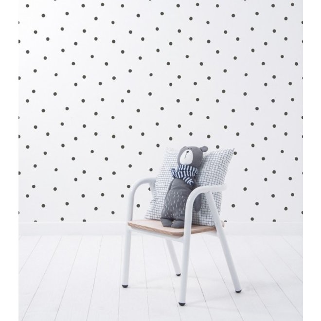 Behang Kinderkamer Playful Dots White