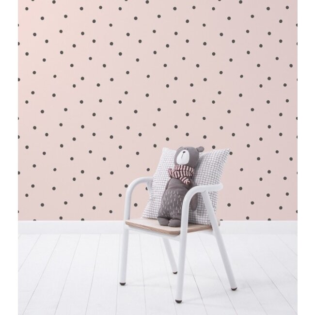 Lilipinso Behang Kinderkamer Playful Dots Pearl Rose