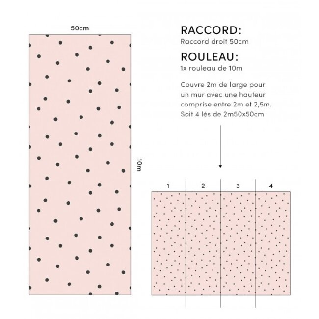 Lilipinso Behang Kinderkamer Playful Dots Pearl Rose