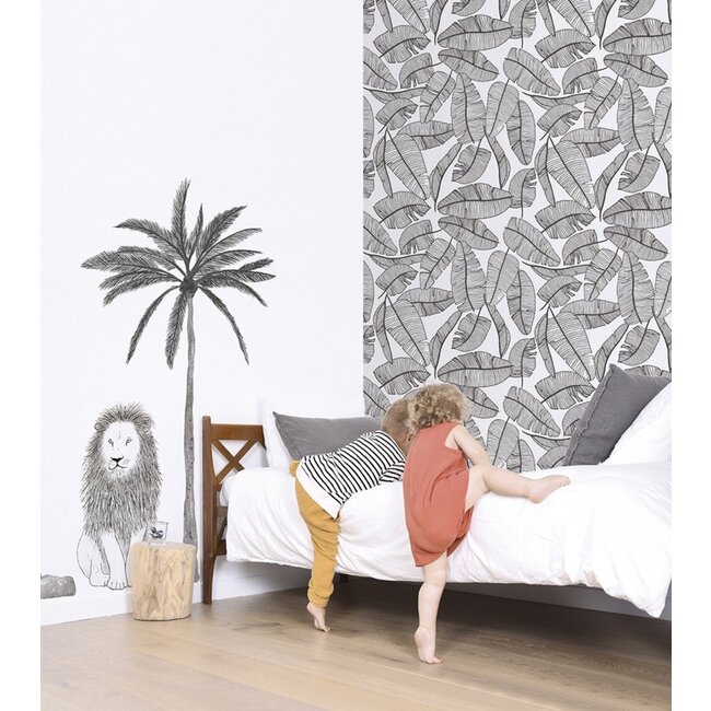 Lilipinso Wallpaper - Leaves Tropical Serengeti Lilipinso