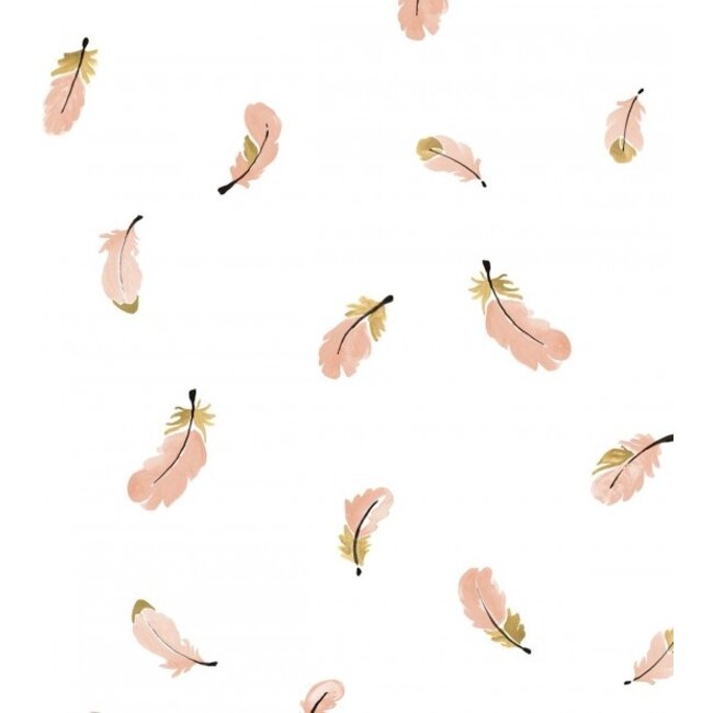 Lilipinso Wallpaper - Seamless Pathern With Flamingo Feathers Lilipinso