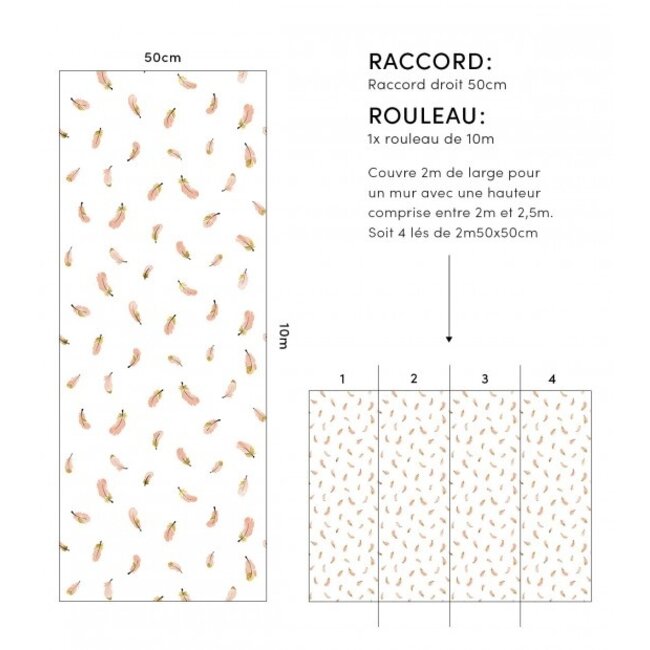 Lilipinso Wallpaper - Seamless Pathern With Flamingo Feathers Lilipinso