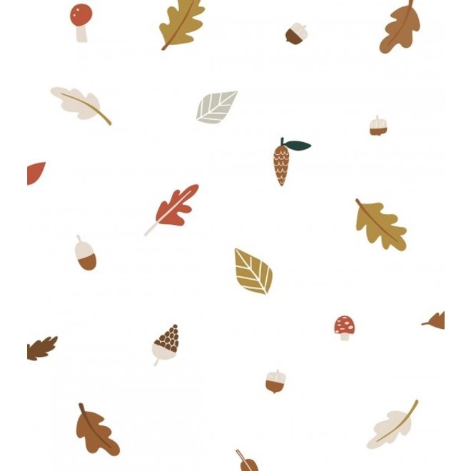 Wallpaper Seamless Pattern with Autumn Leaves Lilipinso