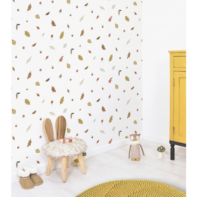 Lilipinso Wallpaper Seamless Pattern with Autumn Leaves Lilipinso