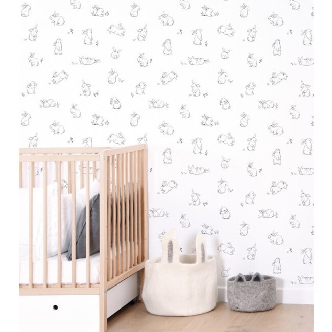 Lilipinso Behang Kinderkamer Bunnies van Lilipinso