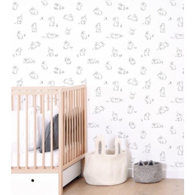 Behang Kinderkamer Bunnies van Lilipinso