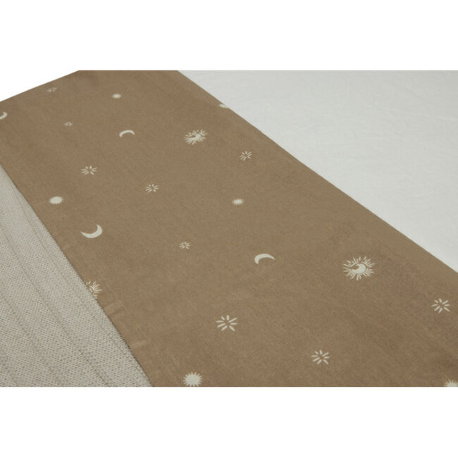 Jollein Ledikant Laken Stargaze Biscuit 120 x 150 cm
