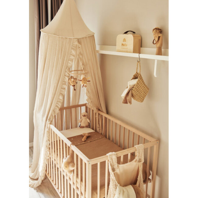 Jollein Ledikant Laken Stargaze Biscuit 120 x 150 cm