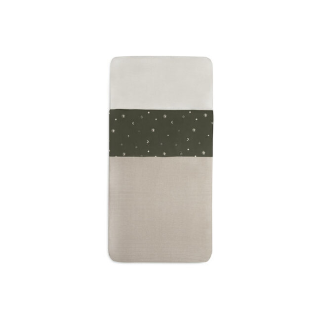 Jollein Ledikant Laken Stargaze Leaf green