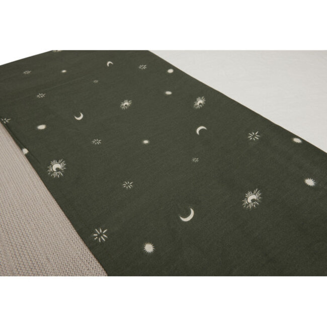 Jollein Ledikant Laken Stargaze Leaf green