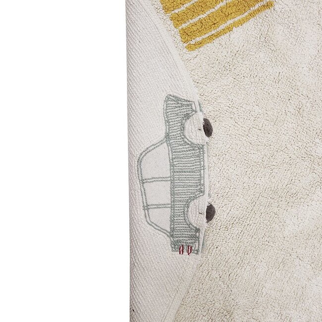 Lorena Canals Kinderkamer Vloerkleed Wheels Wasbaar Lorena Canals