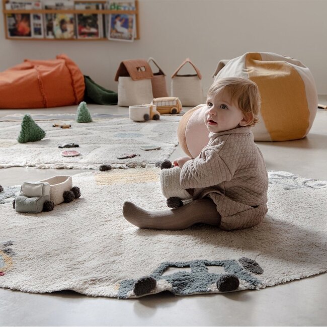 Lorena Canals Kinderkamer Vloerkleed Wheels Wasbaar Lorena Canals