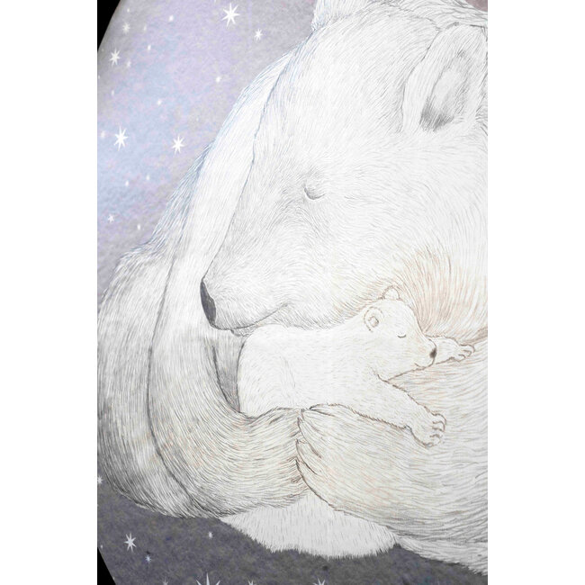 Hartendief Muurcirkel Snoezelberen Lichtgrijs Hartendief