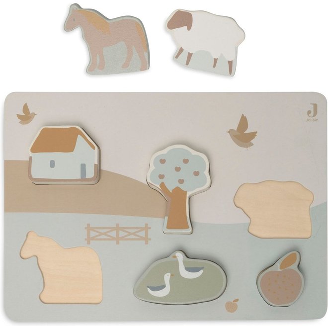 Houten Puzzel Farm Jollein