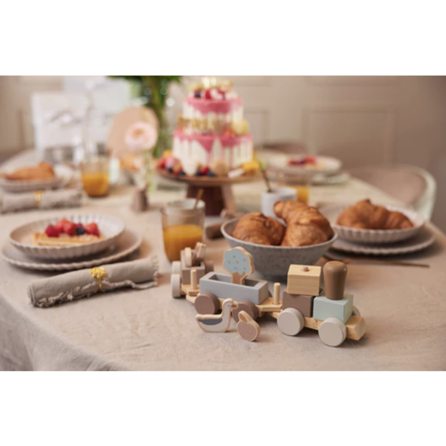 Jollein Houten Speelgoedtrein Farm Jollein