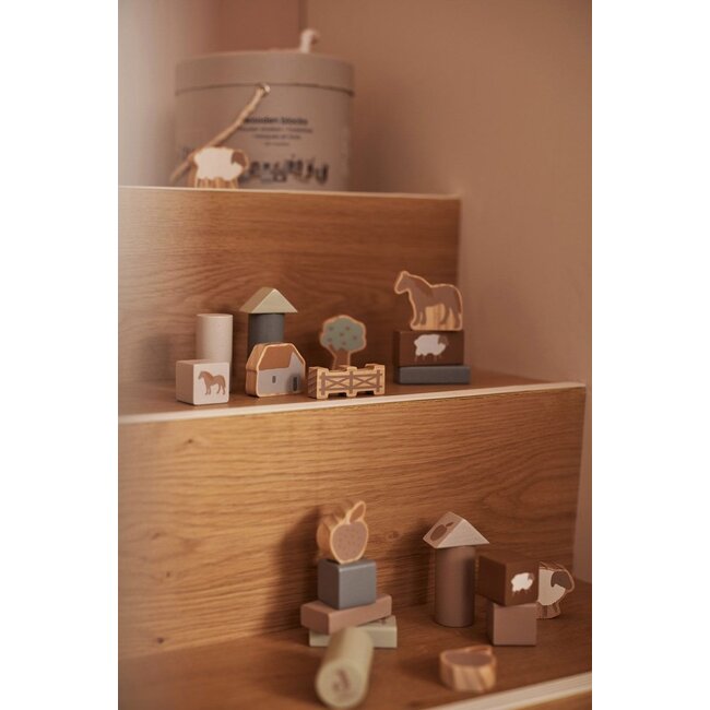 Jollein Houten Blokkenset Farm Jollein
