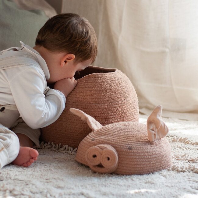 Lorena Canals Opbergmand Kinderkamer Peggy the Pig Lorena Canals