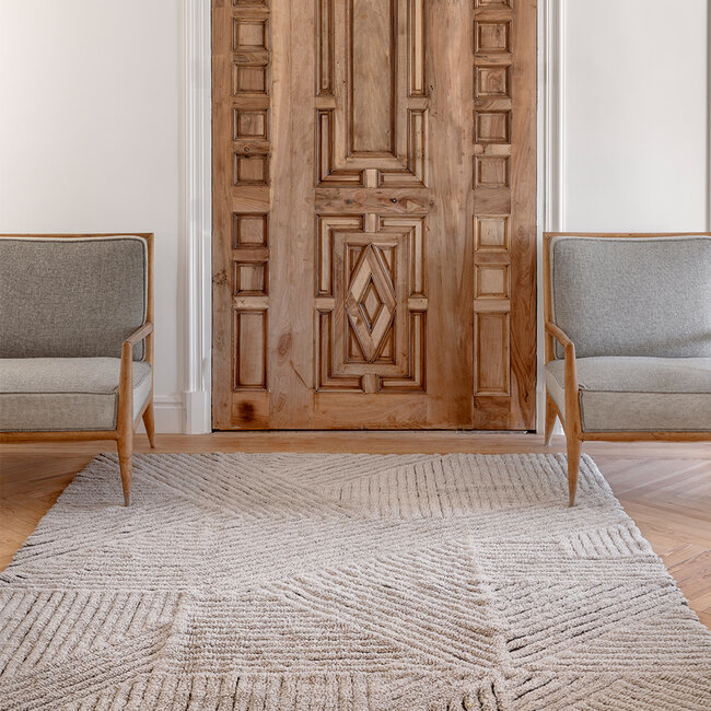 Lorena Canals Wollen Vloerkleed Golden Coffee Lorena Canals