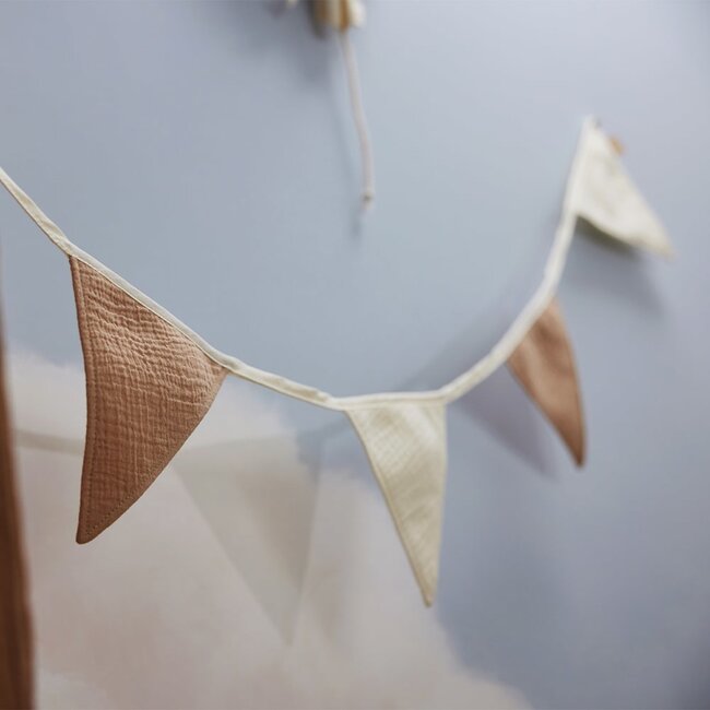 Jollein Vlaggenlijn 200 x 17 cm Biscuit Ivory Jollein Party Collectie