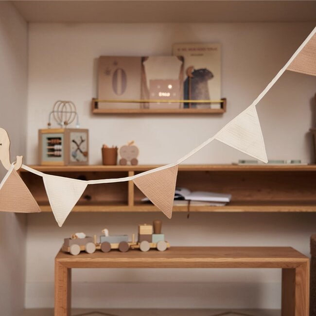 Jollein Vlaggenlijn 200 x 17 cm Biscuit Ivory Jollein Party Collectie