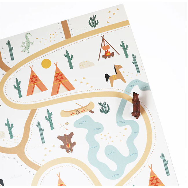 Nattiot Vloerkleed Kinderkamer Super Western Nattiot