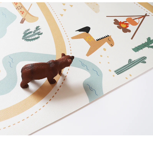 Nattiot Vloerkleed Kinderkamer Super Western Nattiot