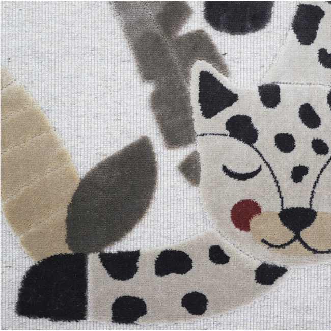 Nattiot Vloerkleed Kinderkamer Little Jaquar Nattiot