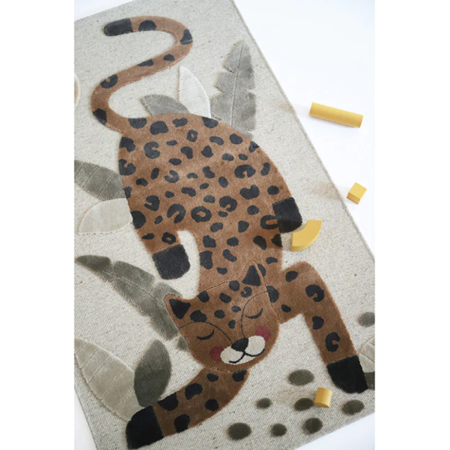 Nattiot Vloerkleed Kinderkamer Little Jaquar Toffee Nattiot