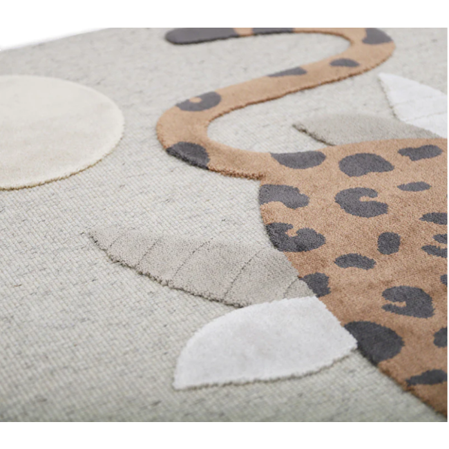 Nattiot Vloerkleed Kinderkamer Little Jaquar Toffee Nattiot