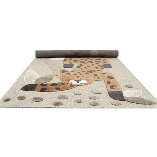 Nattiot Vloerkleed Kinderkamer Little Jaquar Toffee Nattiot