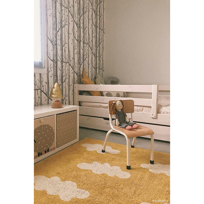 Lorena Canals Kinderkamer Vloerkleed Clouds Mustard Lorena Canals