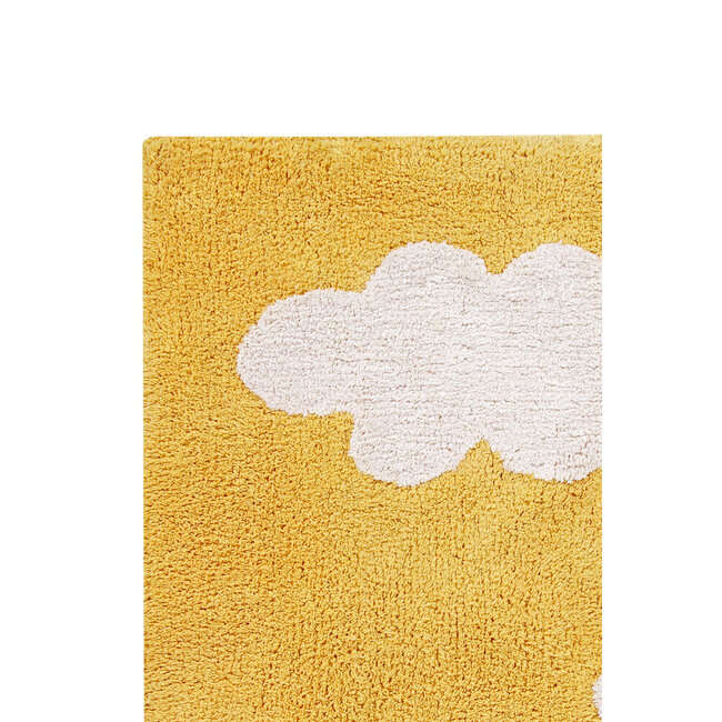 Lorena Canals Kinderkamer Vloerkleed Clouds Mustard Lorena Canals
